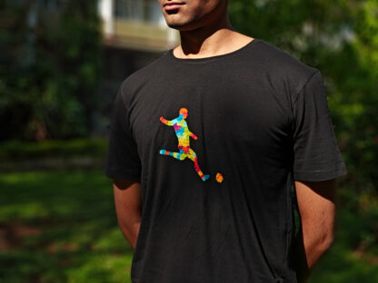 Calyz Footballer Black T-shirt - Image 3